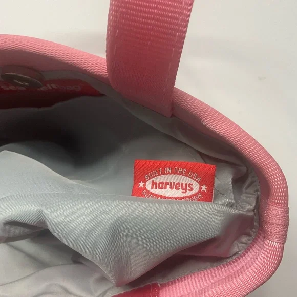 Vintage Harvey's Original Seatbelt Small Shoulder Bag Y2K in Pink Raspberry - Picture 8 of 9